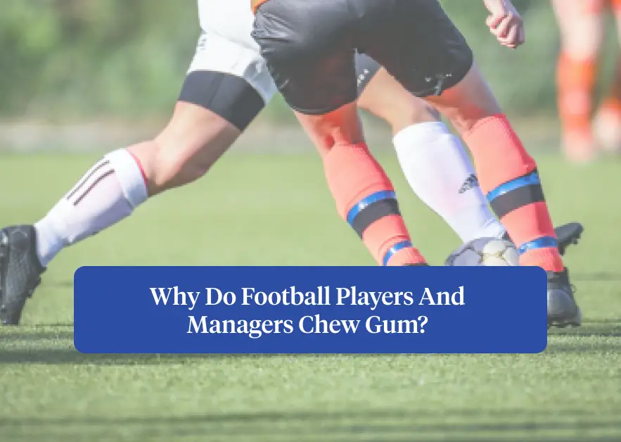 Football Players Managers Chew Gum